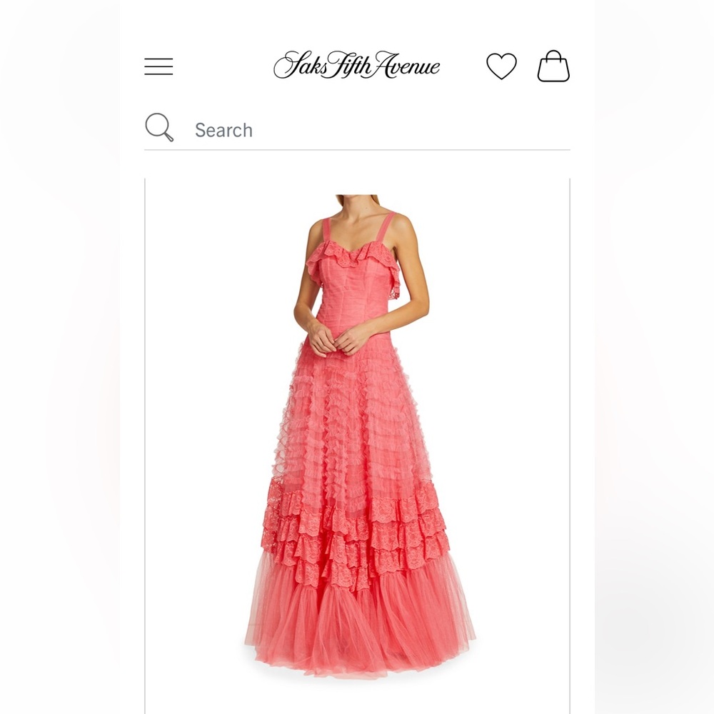 Brand new LoveShackFancy Sharelle gown size 4 in Passion Pink NWT
